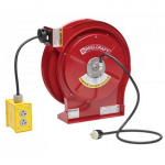 L 5550 123 7Q - 12/3 50' Premium Duty Quad Box Outlet Power Cord Reel